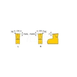Cutoff Insert: TAGR3J6D IC908, Carbide, 3.00 mm Cutting Width, 0.1180" Cutting Width
