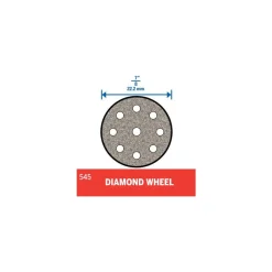Cutoff Wheel: Type 1 (01/41), 1/8" Dia, 0.0240" Thick, Diamond