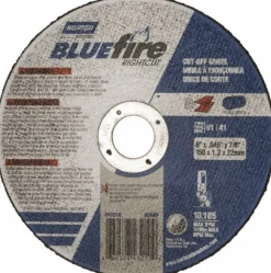 Cutoff Wheel: Type 1 (01/41), 6" Dia, 1/16" Thick, 7/8" Hole, Zirconia Alumina