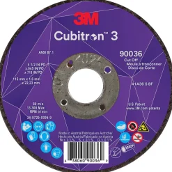 Cutoff Wheel: Type 1, 4-1/2