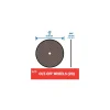 Cutoff Wheel: Type 1 (01/41), 15/16" Dia, 0.0400" Thick, 1/8" Hole, Aluminum Oxide