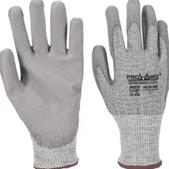 Cut-Resistant Gloves: PRO-SAFE G-Tek PolyKor, Cut A4, 13 ga, Size Large
