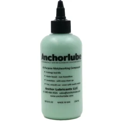 Cutting Fluid: Anchorlube, Water-Based, Water Soluble, 8 oz Bottle