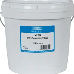 Cylinder Tumbling Media: Ceramic Carrier, 5/8" Long, 5/8" High