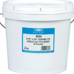 Cylinder Tumbling Media: Ceramic Carrier, 5/16" Long, 3/4" High