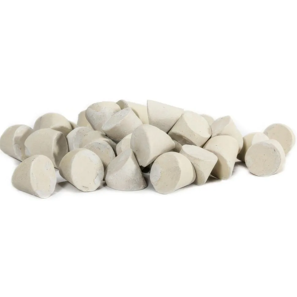 Cylinder Tumbling Media: Ceramic Carrier, 5/8" Long, 5/8" High