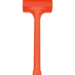 Dead Blow Hammer: 3 lb Head, 4" Face Dia, Rubber Head