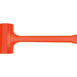 Dead Blow Hammer: 4 lb Head, 2" Face Dia, Rubber Head