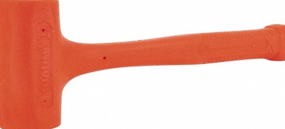 Dead Blow Hammer: 28 oz Head, 2" Face Dia, Urethane Head