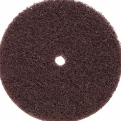 Deburring Disc: 6" Dia, 1/2" Hole, Medium Grade, Aluminum Oxide