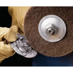 Deburring Disc: 6" Dia, 1/2" Hole, Medium Grade, Aluminum Oxide