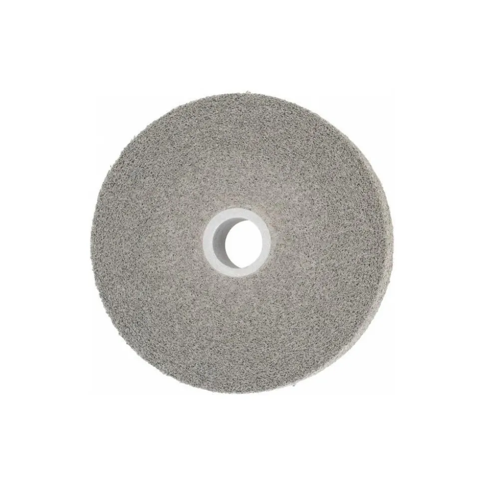 Deburring Wheel: 6" Dia, 1" Face Width, 1" Hole, 9 Density, Silicon Carbide