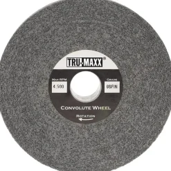 Deburring Wheel: 6" Dia, 1" Face Width, 1" Hole, 9 Density, Silicon Carbide