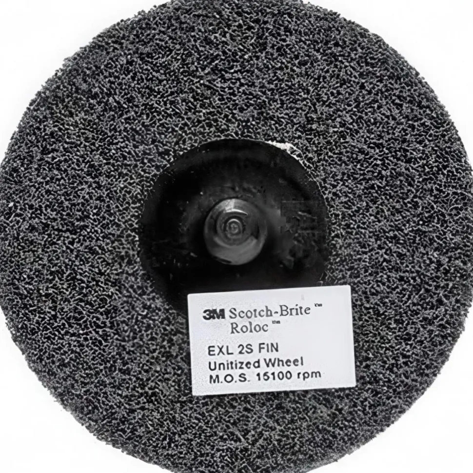 Deburring Wheel: 2" Dia, Roloc Type TR, 2 Density, Silicon Carbide