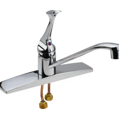 Deck Plate Mount, Kitchen Faucet without Spray