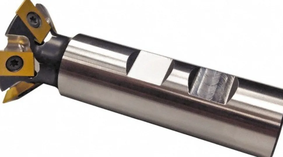 45 deg Included Angle, 1.791" Max Cutting Dia, CDE Insert Style, Indexable Dovetail Cutter