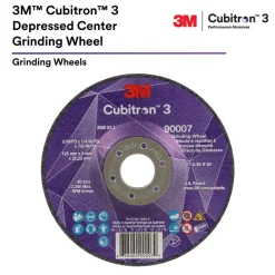 Depressed-Center Wheel: Type 27, 4-1/2" Dia, 1/4" Thick, 7/8" Hole, Precision Shaped Ceramic