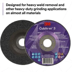 Depressed-Center Wheel: Type 27, 4-1/2" Dia, 1/4" Thick, 7/8" Hole, Precision Shaped Ceramic