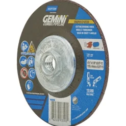 Depressed-Center Wheel: Type 27, 4-1/2" Dia, 1/8" Thick, 5/8-11 Hole, Aluminum Oxide