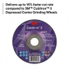Depressed-Center Wheel: Type 27, 9" Dia, 1/4" Thick, 5/8-11 Hole, Precision Shaped Ceramic