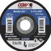 Depressed-Center Wheel: Type 27 & Type 42, 4-1/2" Dia, 0.0450" Thick, 7/8" Hole, Zirconia Alumina