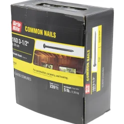 16D, 8 Gauge, 3-1/2" OAL Common Nails