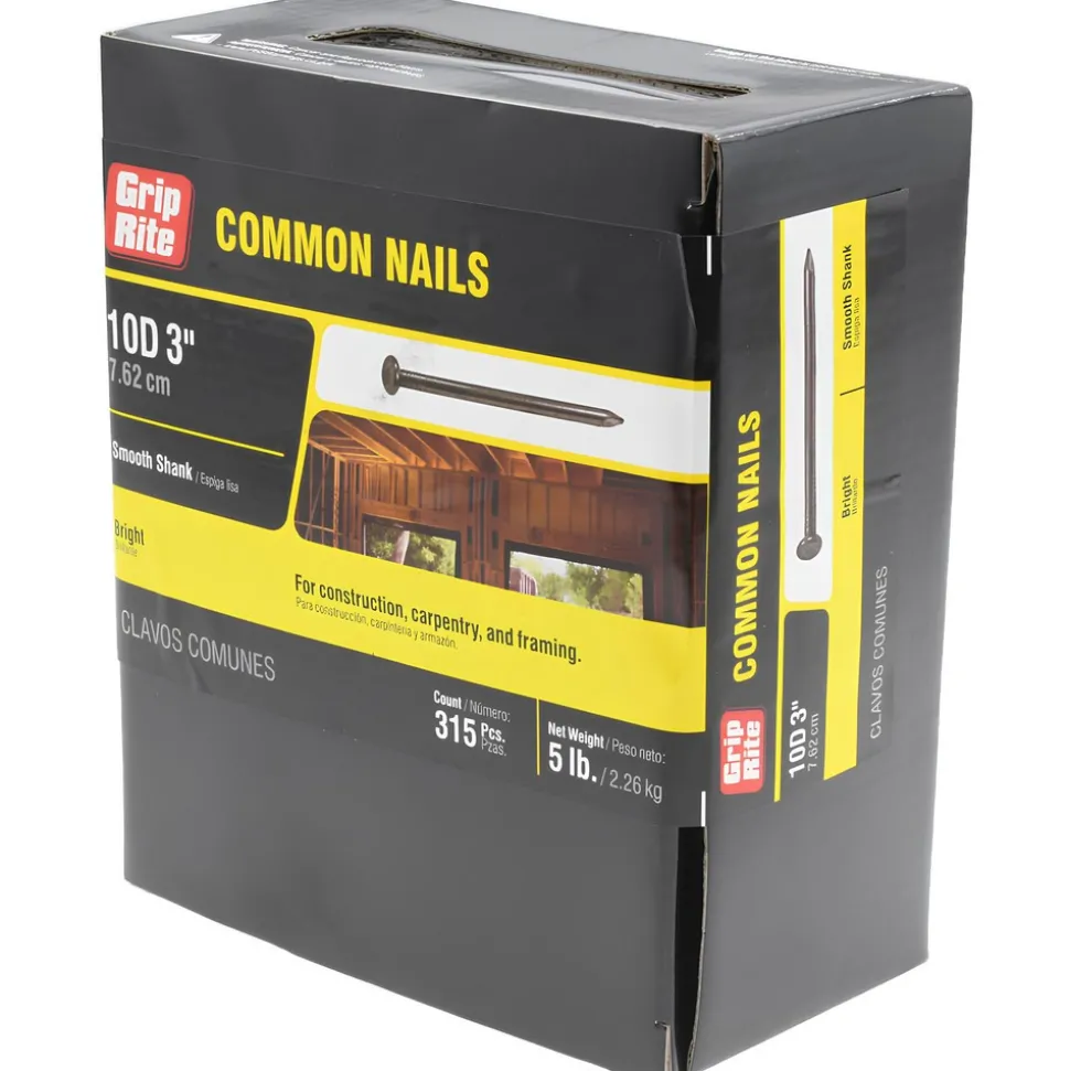 10D, 9 Gauge, 3" OAL Common Nails