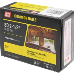 8D, 10 Gauge, 2-1/2" OAL Common Nails