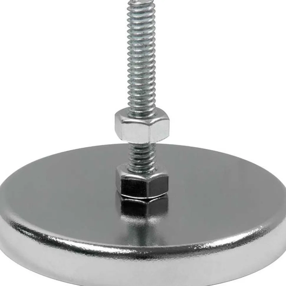 1.24" Dia, 3/16" Cup Height, 3/16" Overall Height, 35 Lb Average Pull Force, 35 Lb Max Pull Force, Neodymium Rare Earth Cup Magnet