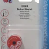 1-1/4" Dia, 9/32" Hole Dia, 4.8 kg Max Pull Force Alnico Button Magnet