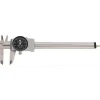 Dial Caliper: 6", 0.001000" Graduation, 0.1000" per Revolution, Stainless Steel Jaws