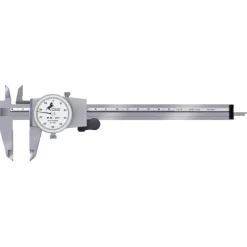 Dial Caliper: 6", 0.001000" Graduation, 0.1000" per Revolution, Stainless Steel Jaws