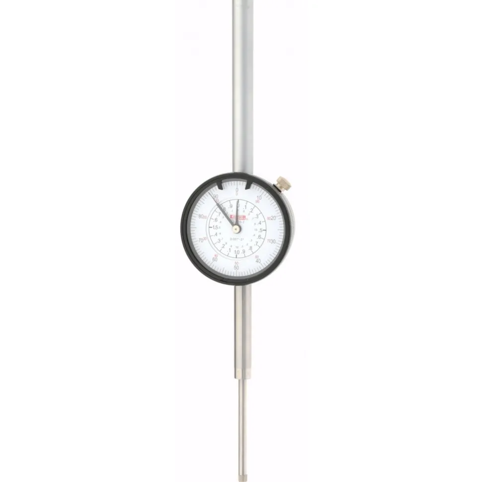Dial Drop Indicator: 2.0000" Max Measurement, 0-100 Dial Reading, 0.004000" Accuracy