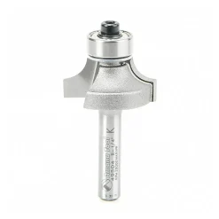 1" Dia, 1/2" LOC, 2 Flute Carbide-Tipped Edge Profile Round-Over Router Bit