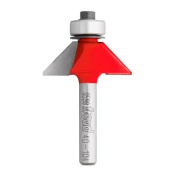 1-11/32" Dia, 1/2" LOC, 2 Flute Carbide-Tipped Edge Profile Chamfer Router Bit