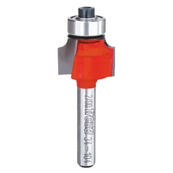 3/4" Dia, 1/2" LOC, 0 Flute Carbide-Tipped Edge Profile Round-Over Router Bit