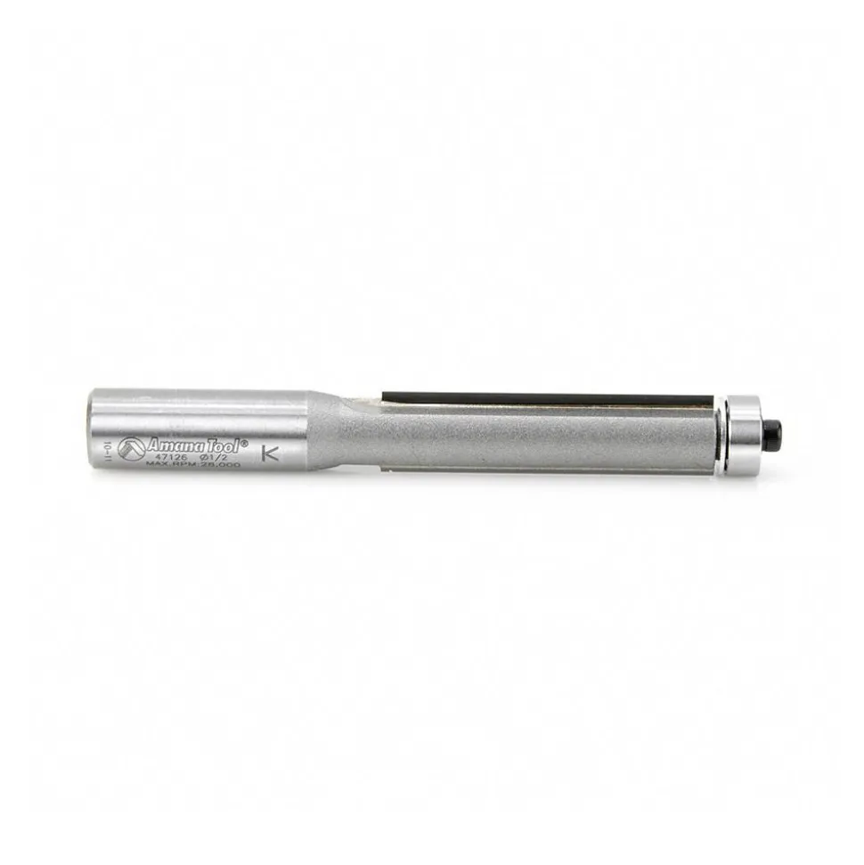 1/2" Dia, 2" LOC, 2 Flute Carbide-Tipped Edge Profile Flush Trim Router Bit