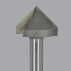 1-1/2" Dia, 3/4" LOC, 2 Flute Carbide-Tipped Edge Profile V-Groove Router Bit