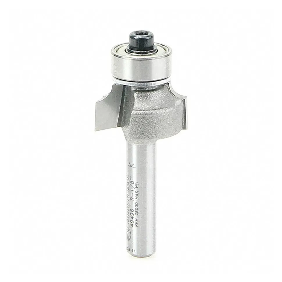 3/4" Dia, 3/8" LOC, 2 Flute Carbide-Tipped Edge Profile Round-Over Router Bit
