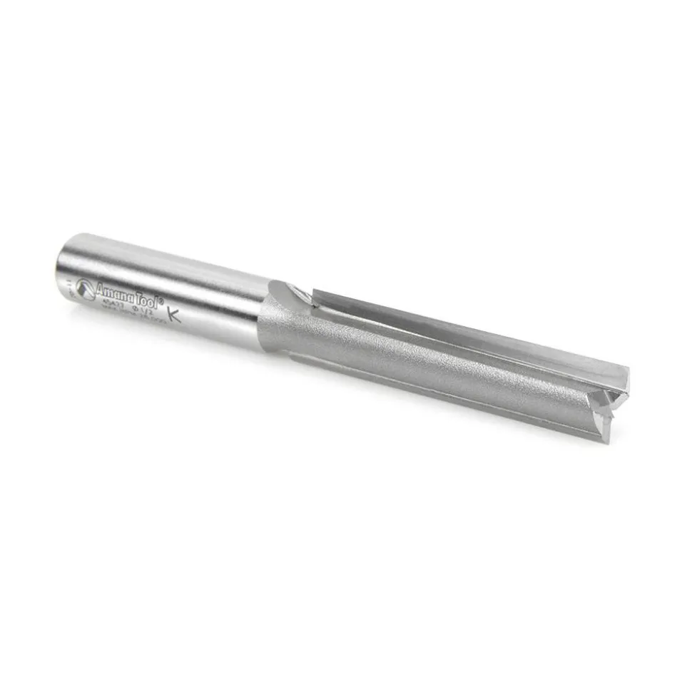 1/2" Dia, 2-1/2" LOC, 2 Flute Straight Plunge Router Bit