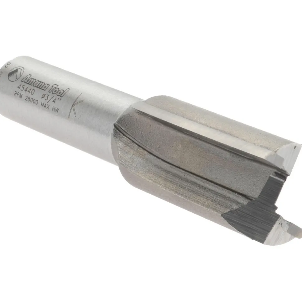 3/4" Dia, 1-1/4" LOC, 2 Flute Straight Router Bit