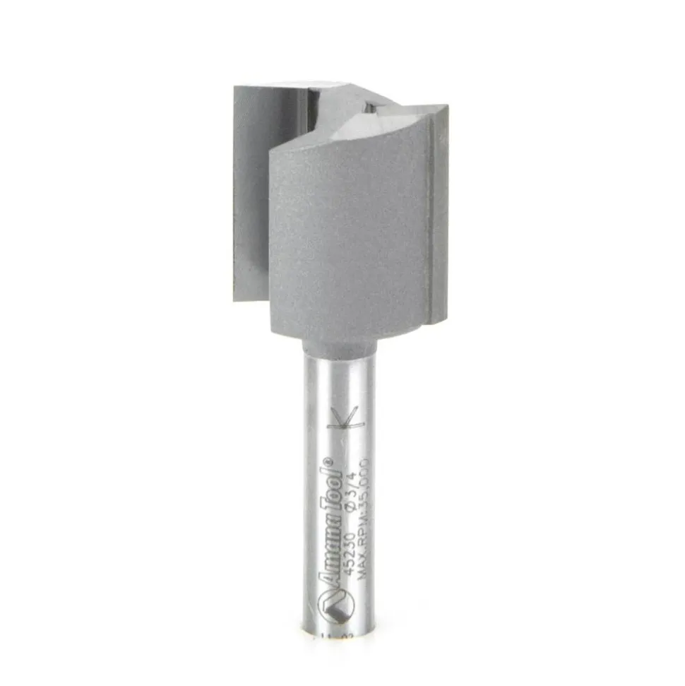 3/4" Dia, 3/4" LOC, 2 Flute Straight Router Bit
