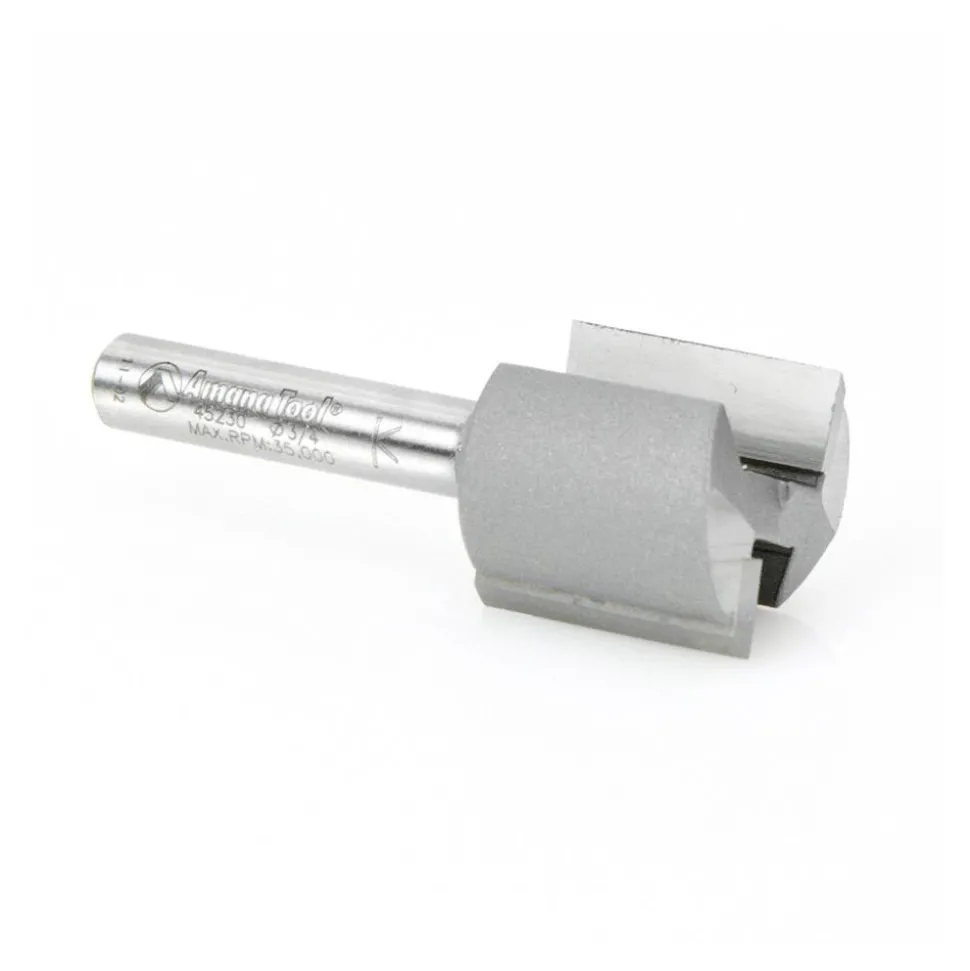 3/4" Dia, 3/4" LOC, 2 Flute Straight Router Bit