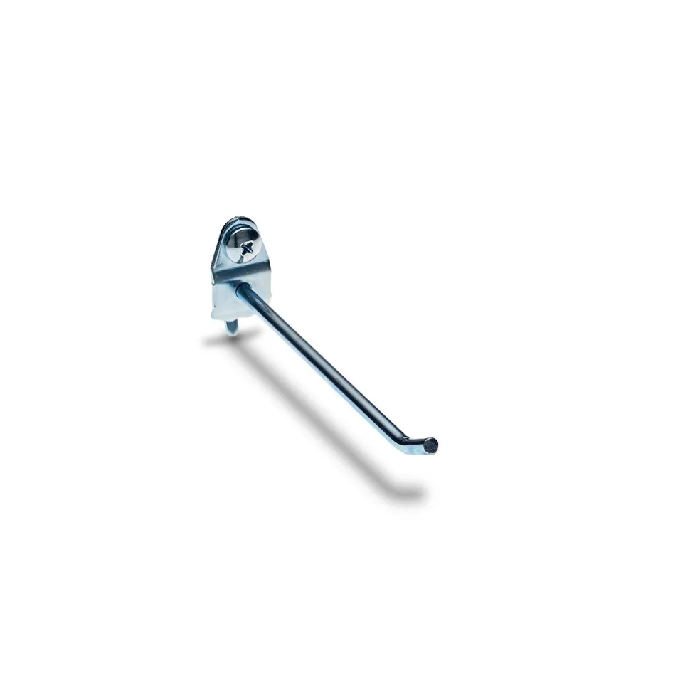 3/16" Dia, 4" Long Single Angled End Pegboard Hook