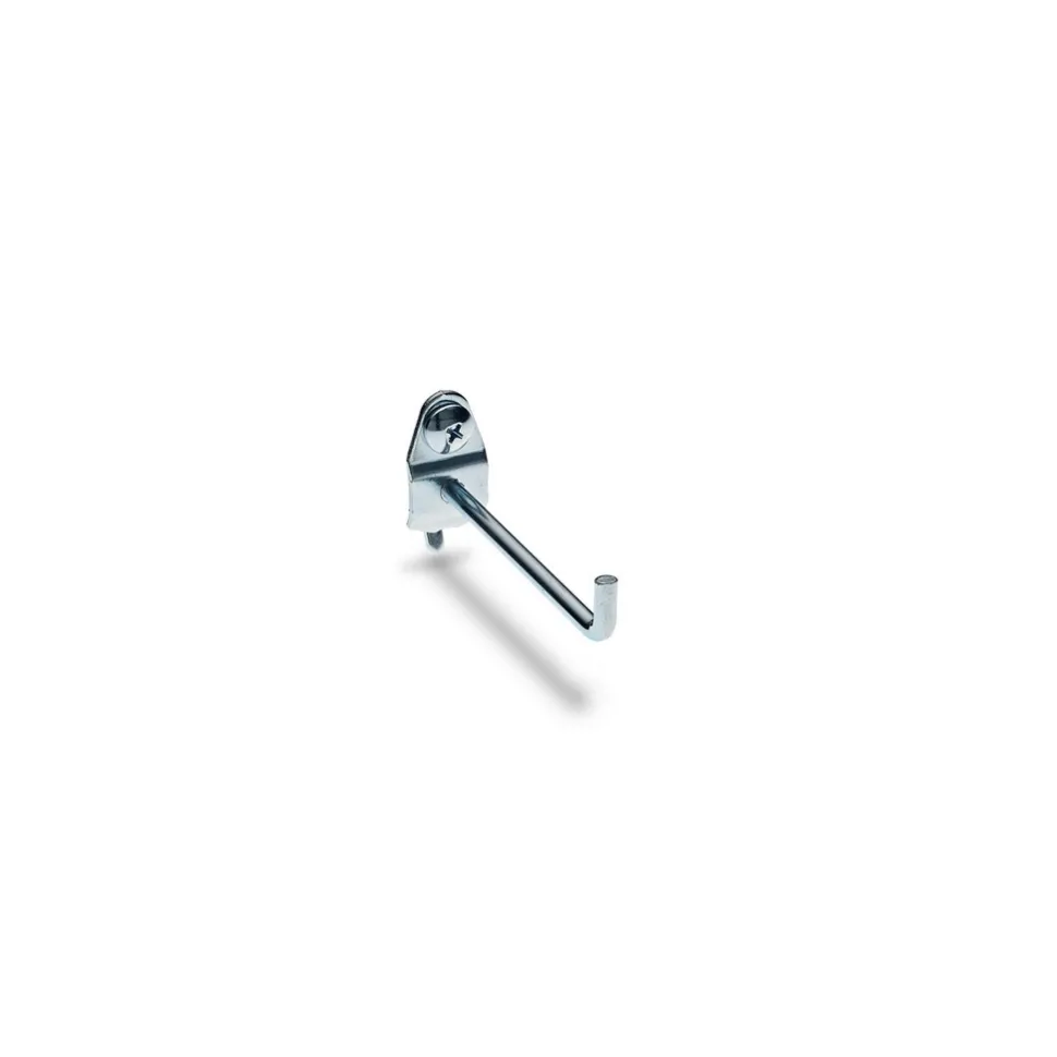 3/16" Dia, 2-3/4" Long Single Angled End Pegboard Hook
