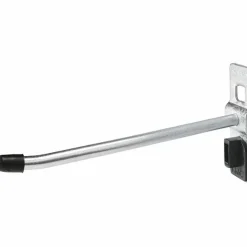 1/4" Dia, 3-15/16" Long Single Angled End Pegboard Hook