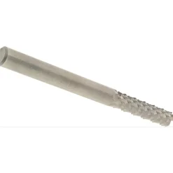 Diamond-Pattern Router Bit: 1/4" Dia, 1" LOC, 1/4" Shank Dia, Fishtail Point End