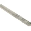 Diamond-Pattern Router Bit: 1/4" Dia, 1" LOC, 1/4" Shank Dia, End Mill End