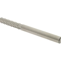 Diamond-Pattern Router Bit: 1/4" Dia, 1" LOC, 1/4" Shank Dia, End Mill End