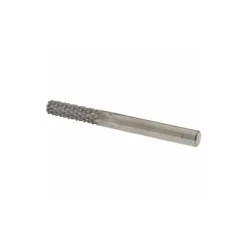 Diamond-Pattern Router Bit: 1/4" Dia, 3/4" LOC, 1/4" Shank Dia, Burr End